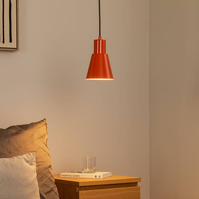 Opviq Hanglamp Konikkem, oranje, metaal, Ø 14 cm, E27