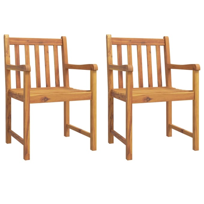 vidaXL - 3-delige - Tuinset - massief - acaciahout