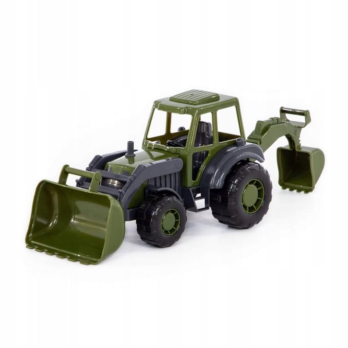 Polesie "Majster" Militaire Tractor-Graafmachine Speelgoed