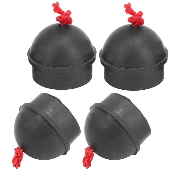 4 stuks Keu Chalk Houder Zak Rubber Biljart Pool Chalk Houders met Koord Accessoire Zwart zwart