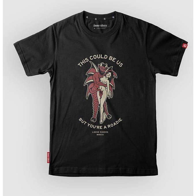 Loose Riders This Could Be Us Tech Tee zwart