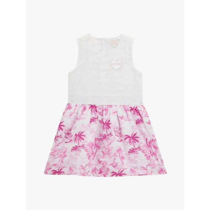 Guess Meisjes jurk mixed fabric