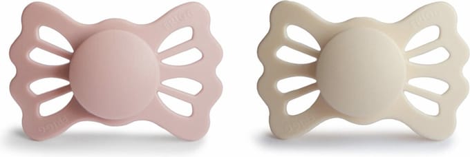 Frigg Fopspeen Lucky Cream/Blush T2 6-18mnd (2 stuks)