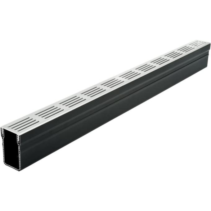 +Garden® Drain 65/100 met aluminium rooster | 100 cm