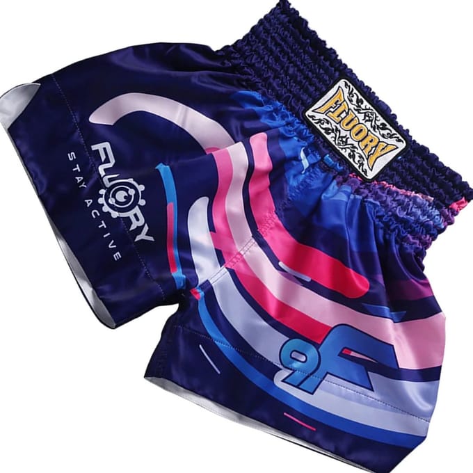 Fluory Muay Thai Short Kickboks Paars MTSF26 - M