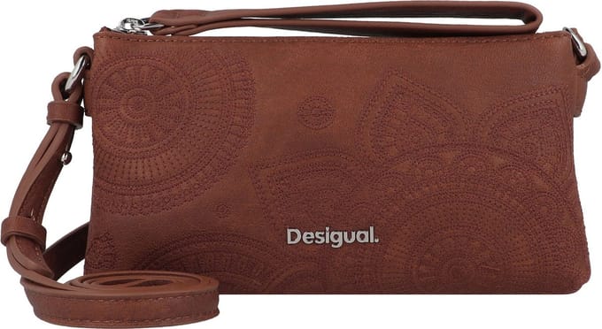Desigual Schoudertas Koppeling Dejavu Dortmund Baby Bag Camel Bruine