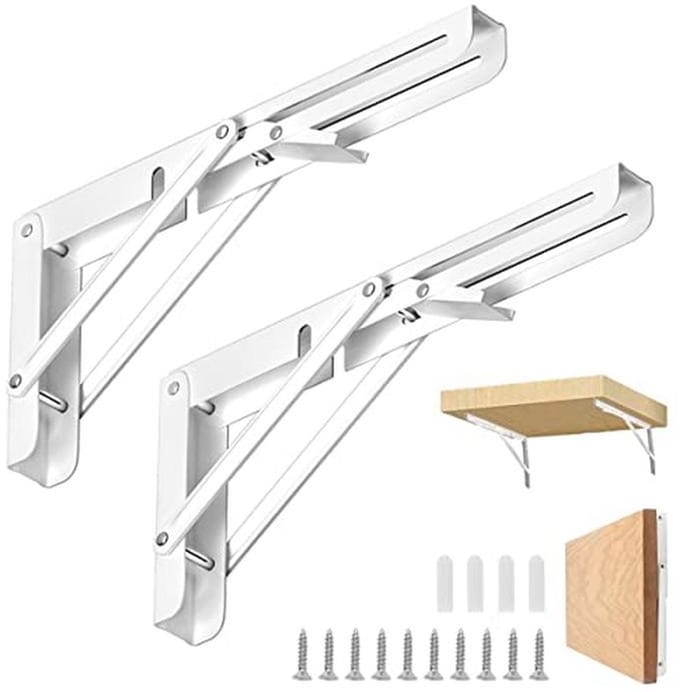 Klapconsole Set van 2 - Zwaar Belastbaar 200 mm - Ruimtebesparende Hoekplankdrager