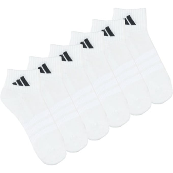 Adidas Performance Gevoerde Essentials Enkelsokken 6 Paar - Unisex - Wit