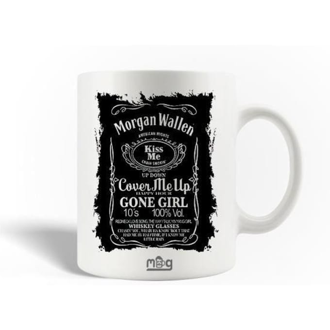 Keramische Mok - MANIACASE - Morgan Wallen - 30cl - Vaatwasserbestendig - Wit