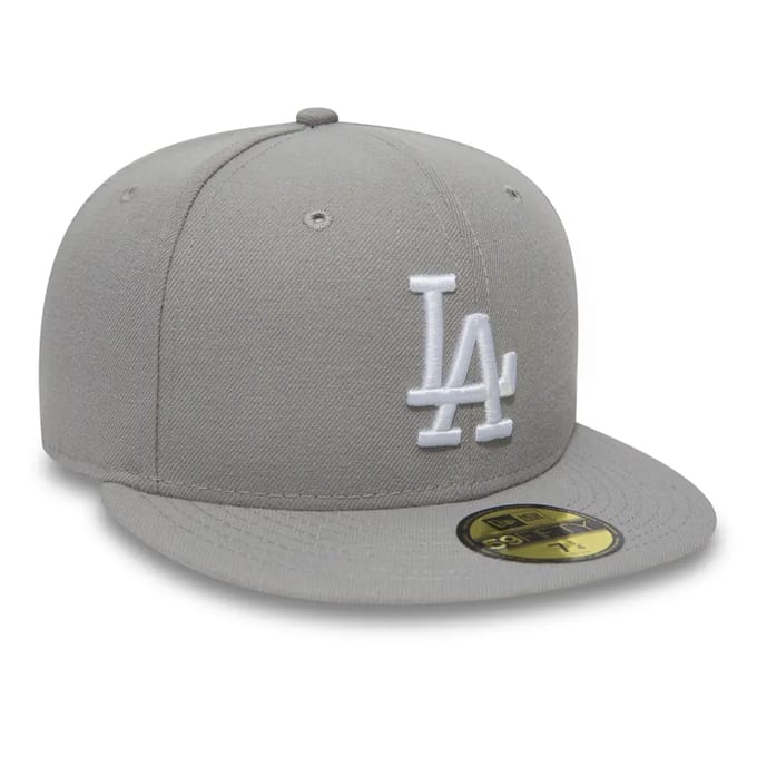 New Era pet 59fifty mlb  basic los angeles Grijs-7 1/4 (58)