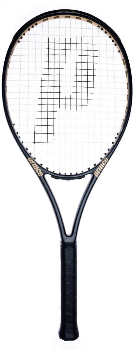 Prince Approach 105 - tennisracket - zwart goud - grip 2