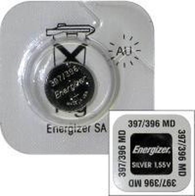 Energizer 397/396 Zilver-oxide (S) knoopcel batterij