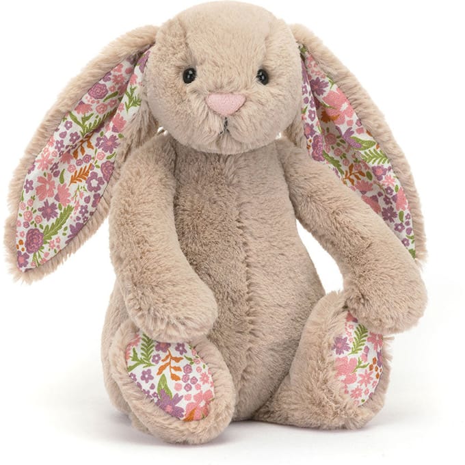 Jellycat knuffel blossom bunny beige petal small