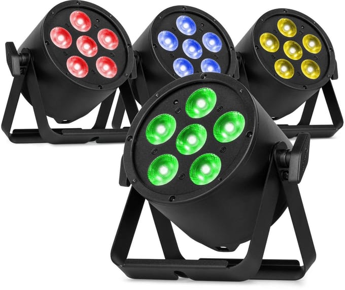 BeamZ Pro set van 4 BAC320 LED Parren - Pro Parren met RGBW LED’s - 6x 8W
