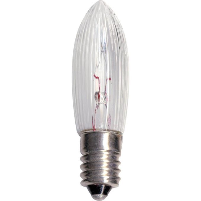 STAR TRADING E10 1,8W 24V reservelamp, 3 st, kaarsvorm