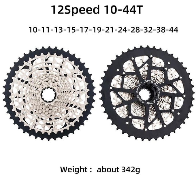 12 Snelheid??Racefietscassette XDR Fietsvrijloop Vervanging Fietsaccessoires 10-28T gray