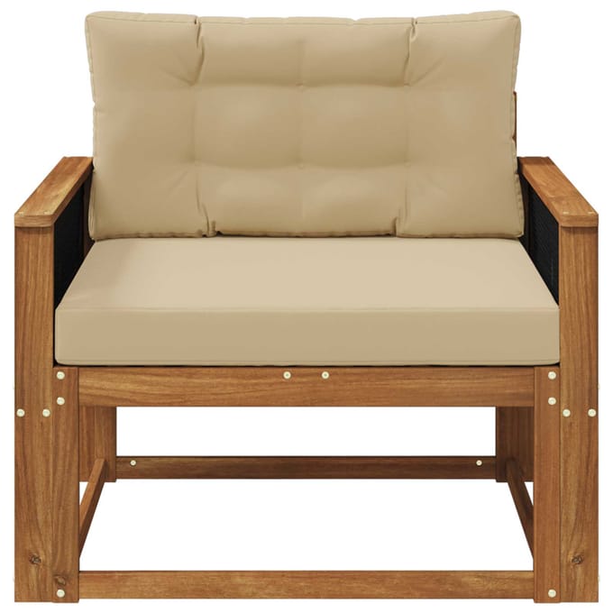 vidaXL - Buiten - Midden - Sofa - Naturel