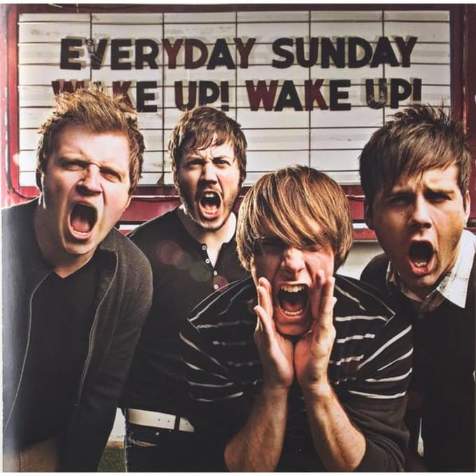 CD EVERYDAY SUNDAY - Wake Up Wake Up  POD1406 Inpop Records 2007 US Rock Gebruikt white