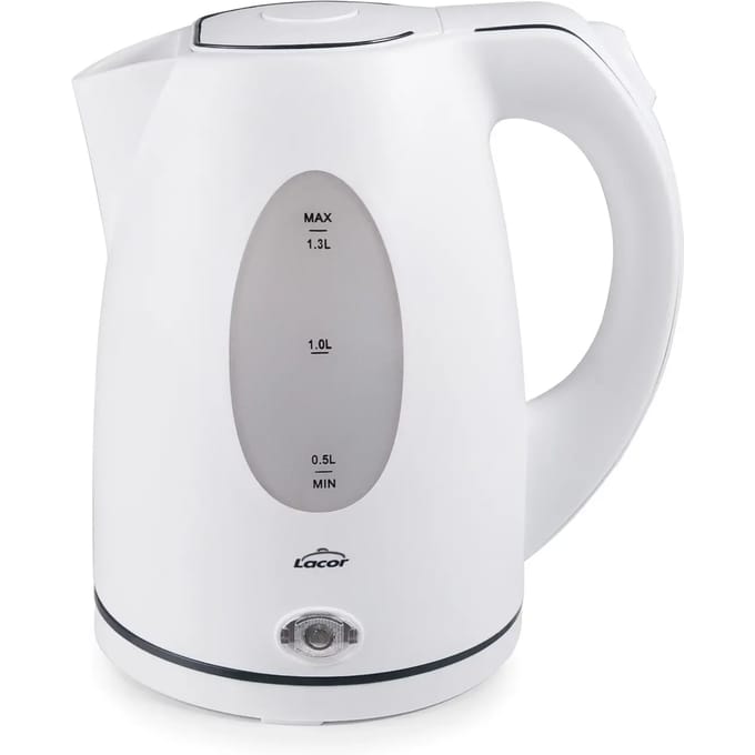 Lacor Waterkoker - Elektrisch - 1,3L - 2200W - Wit