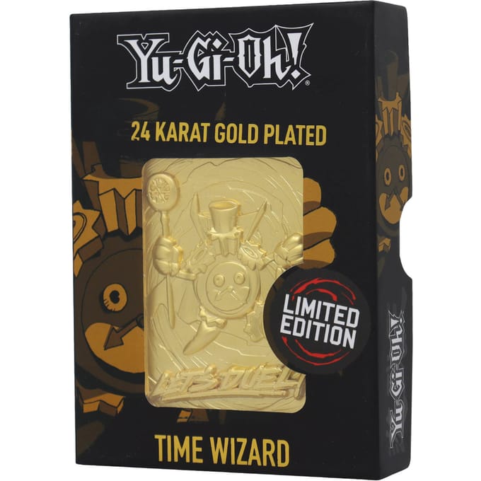 Yu-Gi-Oh! 24 Karat Gold Plated Card Time Wizard - Limited Edition worldwide 5000