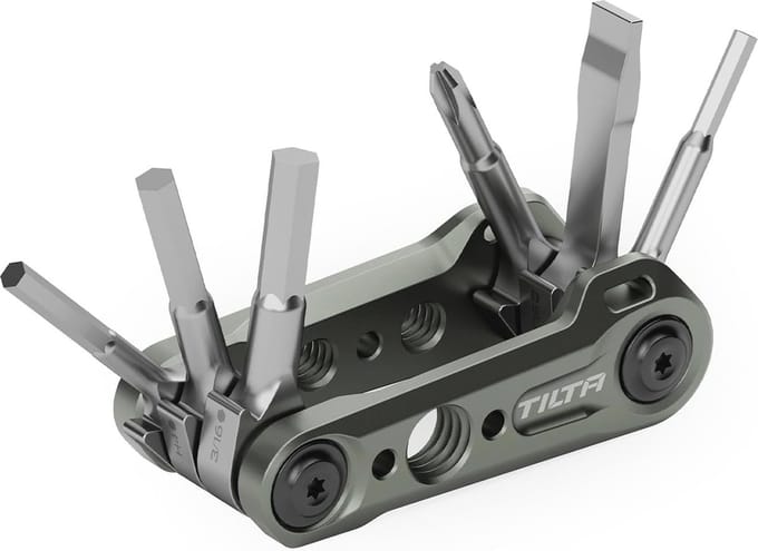 6-in-1 Opvouwbare Mini Gereedschapset voor Camera's - Handige Multitool voor Videografen