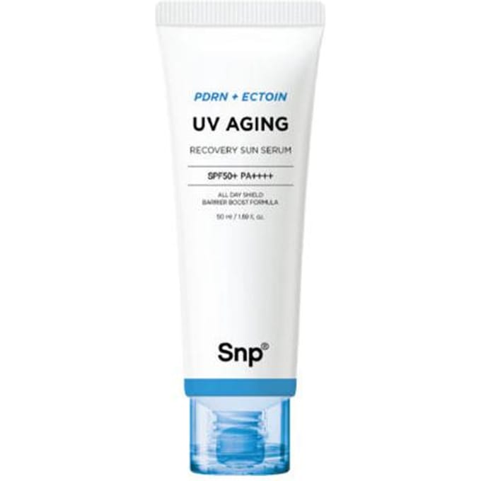 [SNP] PDRN Ectoin UV Aging Recovery Sun Serum SPF 50+ PA++++ 50ml white