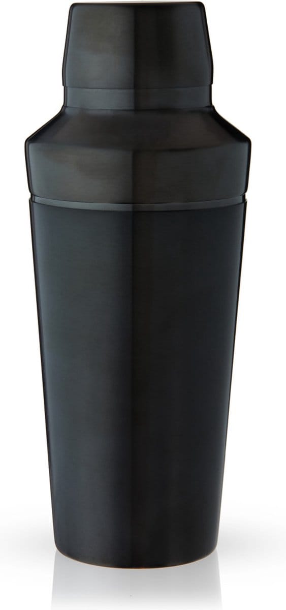 Viski Titanium Cocktailshaker - roestvrijstaal - 550ml - zwart