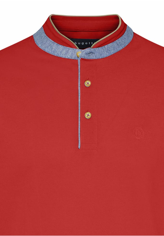 Bugatti Herren Polo met opstaande kraag