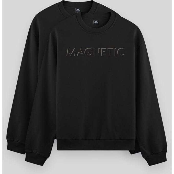 Heren Gedrukt Rundhals Sweatshirt
