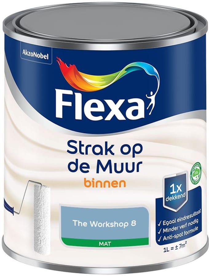 Flexa - Strak Op De Muur Binnen Mat - The Workshop 8 - Mengverf - 1 L