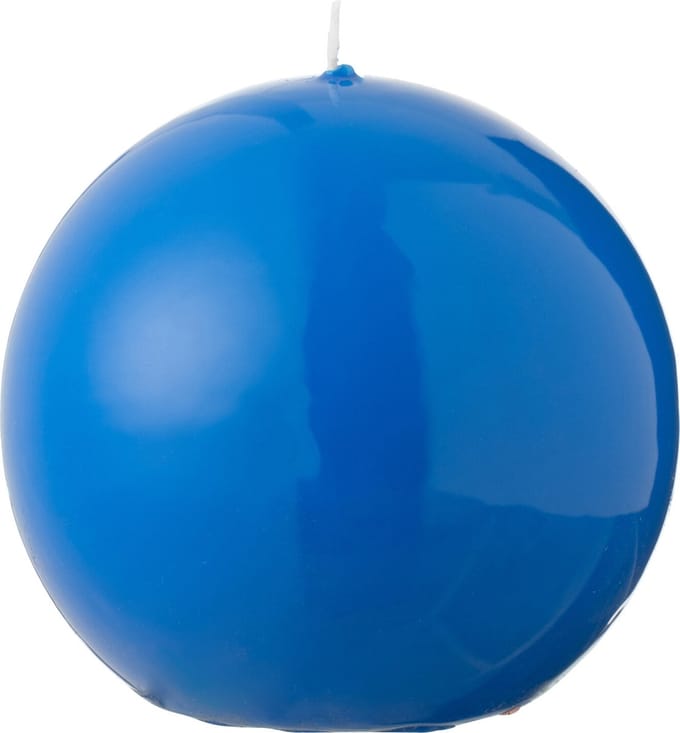 J-Line kaars Bol - fluo blauw - 30U