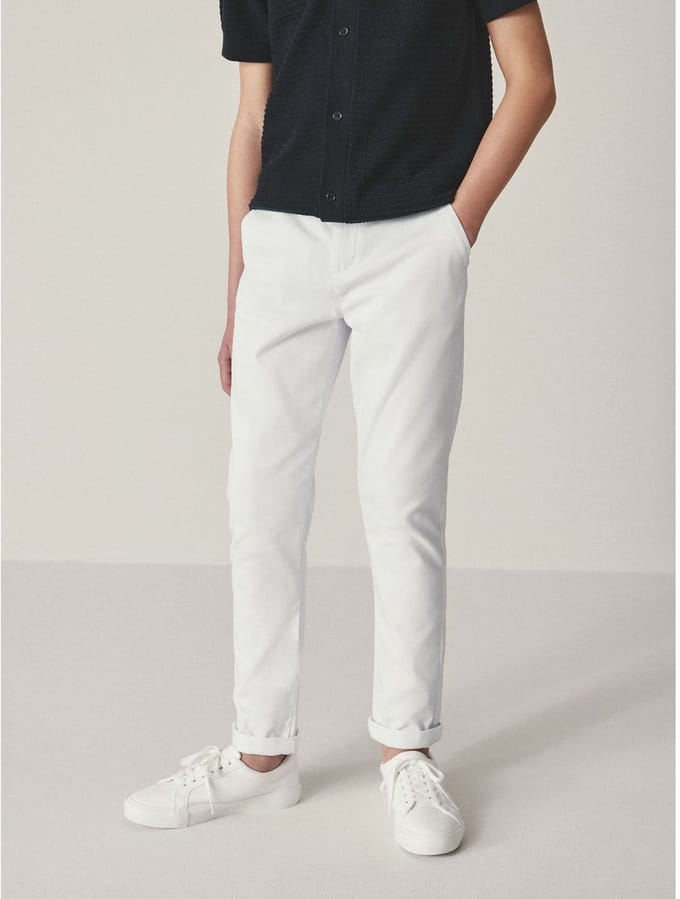 Next - Jongens - Stretchchino skinny-fit - Wit