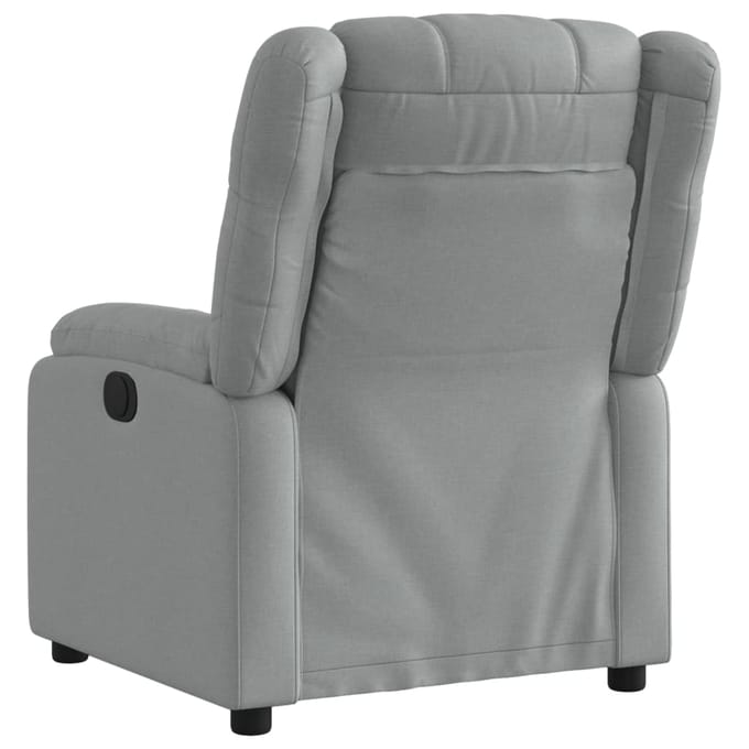 vidaXL - Relaxfauteuil - lichtgrijze - stof