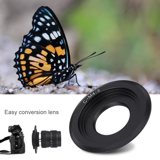25mm f 1.4 Lens   C M43 Adapter   Macro Ring voor Olympus EPL5 EPM3 EPL7 OM-D black