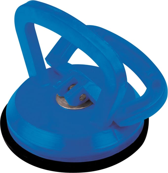 Silverline Enkele glasdrager - vacuüm druk - maximaal 35 kg - rubberen pad - 55 mm/115 mm