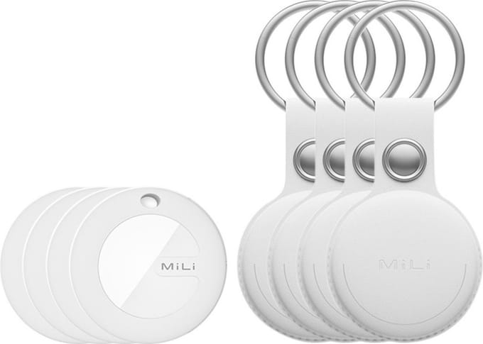 MiTag Bluetooth tracker (MFi) + witte hanger 4st