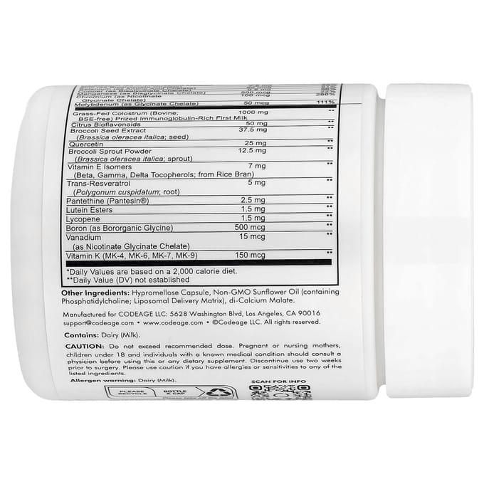 Codeage, Multivitamine Herstel Elite Max, 90 capsules