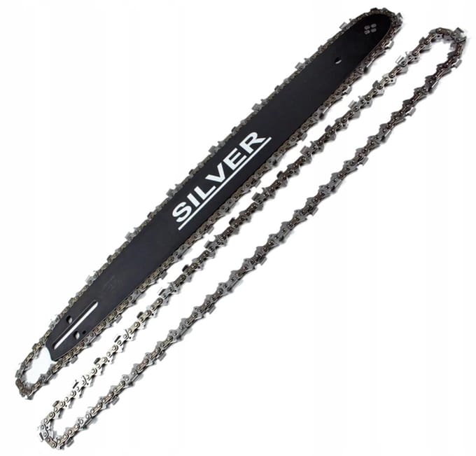 Silver Serie - Zaagketting Set - 35cm - Inclusief 2 Kettingen