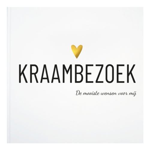 Kraambezoekboek - Hét leukste Kraamcadeau - Bewaarboek voor wensen en herinneringen