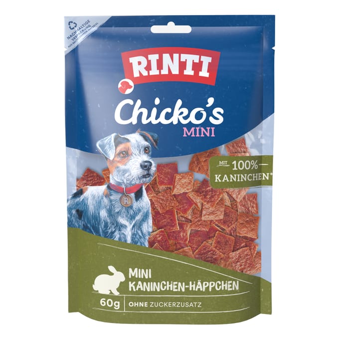Rinti Chicko Mini Snack 12x60g - Konijn
