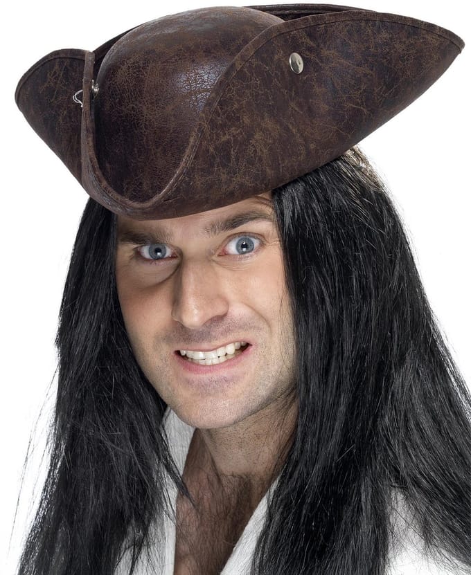 Piratenhoed driesteek bruin