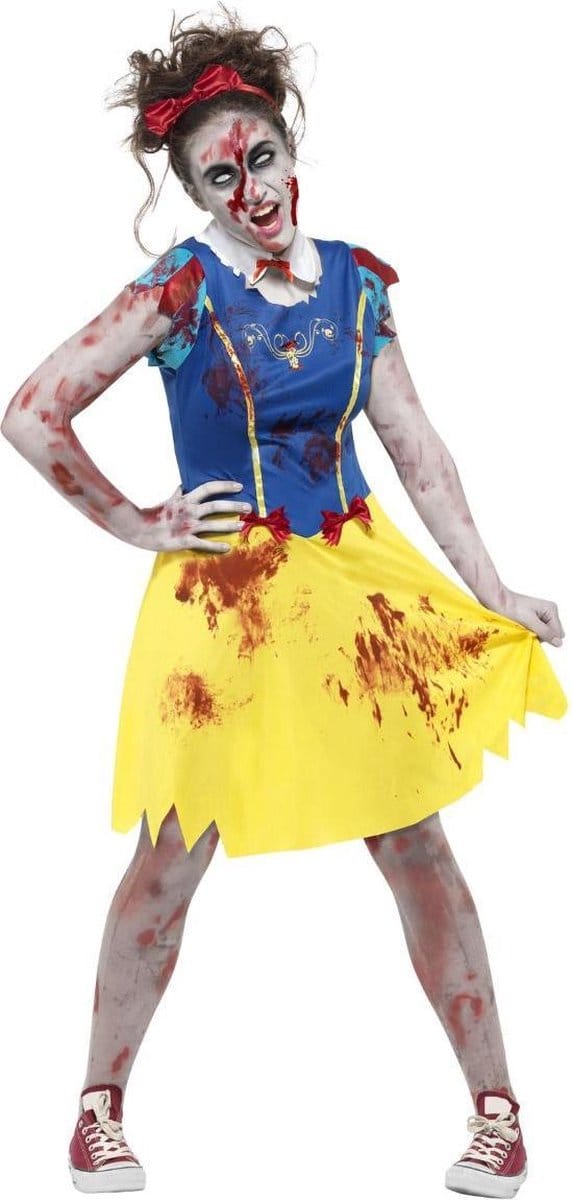 Zombie Miss Snow Sneeuwwitje Kostuum | maat S ( 36 - 38 )