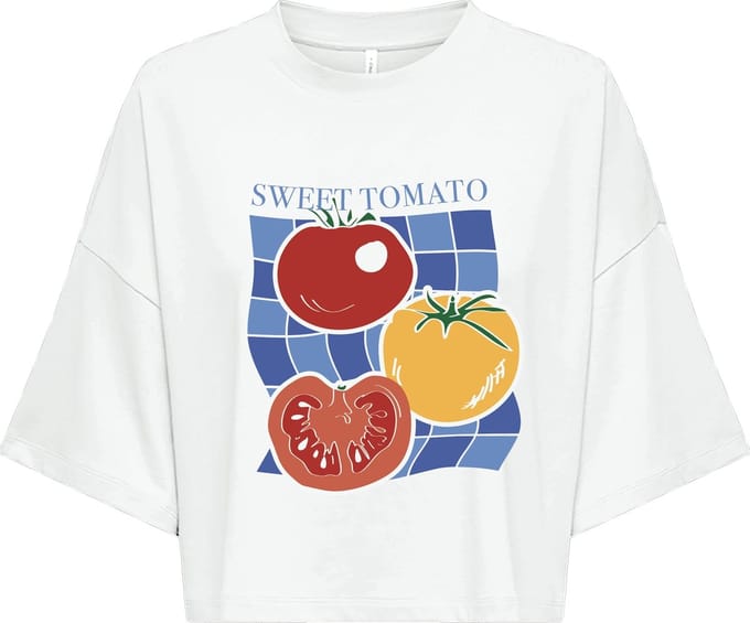 ONLY CARMAKOMA - CARRUTH S/S CROPPED TEE JRS - Dames - T-shirts