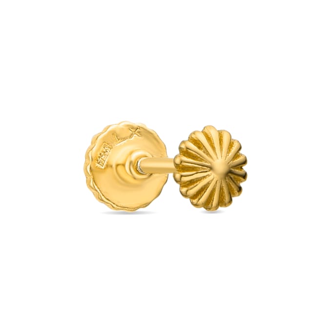 Luxenter Piercing van 925 sterling zilver met 18-karaats geelgoud afwerking - Adoi