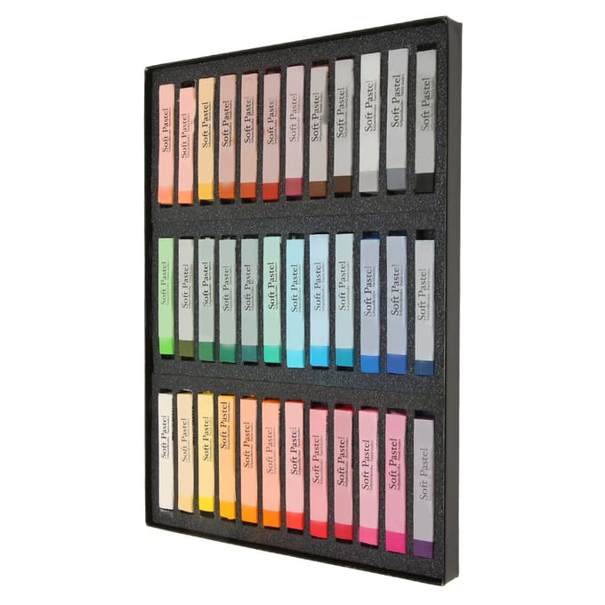 Zachte Droge Pastelkrijt 36 Kleuren Professionele Kunstenaarskrijt Pastelstiften voor Kantoor School Kunst gray