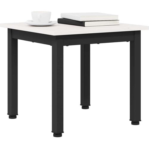 vidaXL - Salontafel - Wit - 40 - x - 40 - x - 36 - cm - Massief - grenenhout