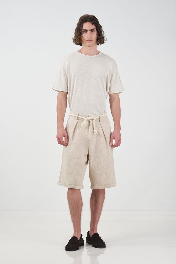 Heren Lange Comfortabele Katoenen Shorts