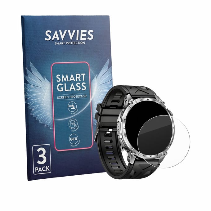 3 Stuks Savvies Screenprotector - geschikt voor Miecgth IW13 1.7" - beschermfolie glas transparant