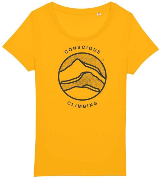 Sierra Climbing Conscious T-shirt Met Korte Mouwen Geel M Vrouw