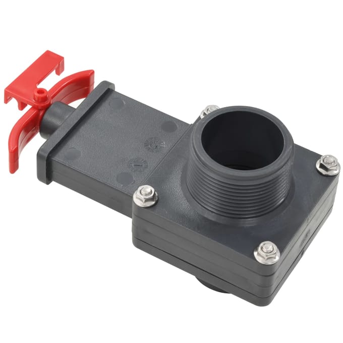 vidaXL - Zwembadklep - 2 - st - 1,5"